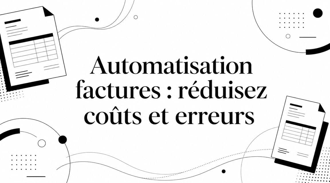 Automatisation factures : réduisez coûts et erreurs